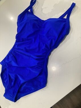 Lands' End Royal Blue One-Piece Swimsuit